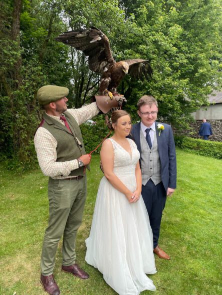 bride with eagle