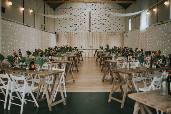 wedding meal barn